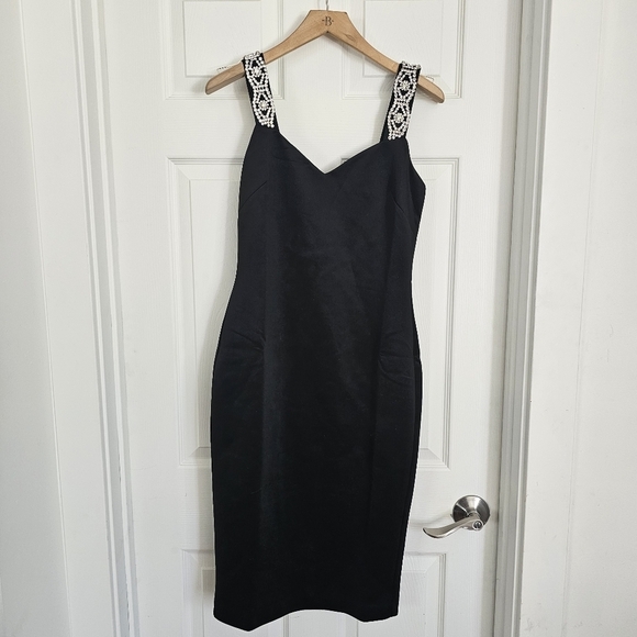 Ted Baker Mally Embellished Strap Bodycon Dress - Picture 2 of 7